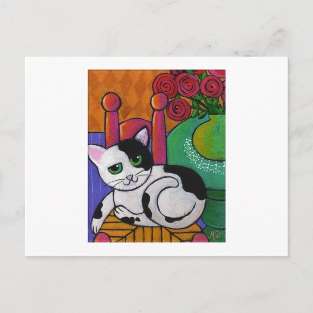 Postal Detectar el gato (Anverso)