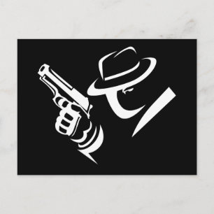 Postal Detective Mobster Postcard 2