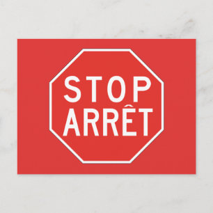 Postal Detener/Arret, Rótulo de tráfico, Canadá