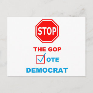 Postal DETENER EL GOP - Postcard