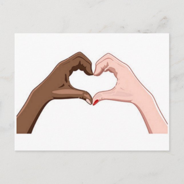 Postal Detener el racismo (Anverso)