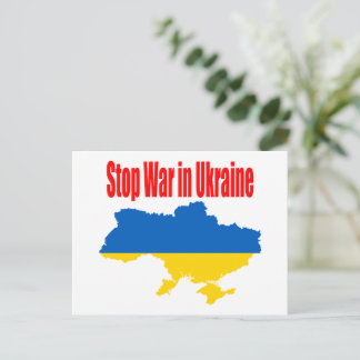 Postal detener la guerra en Ucrania
