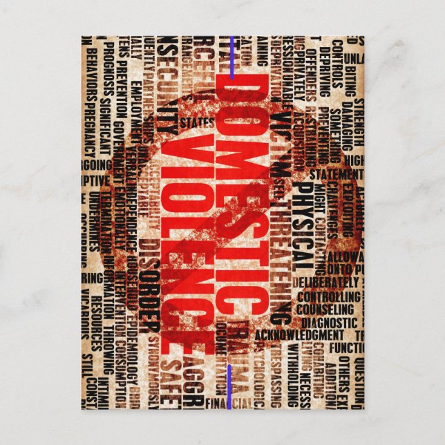 Postal Detener la violencia doméstica (Anverso)