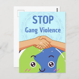 Postal Detengan el apretón de manos de la violencia grupa