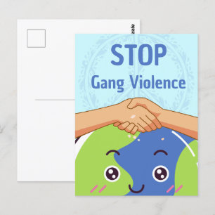 Postal Detengan el apretón de manos de la violencia grupa