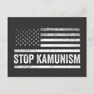 Postal Detengan el Kamunismo Harris Walz 2024 Camarada Ka
