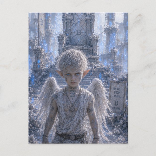 Postal Determinación / Ángel / Trono Roto (Anverso)