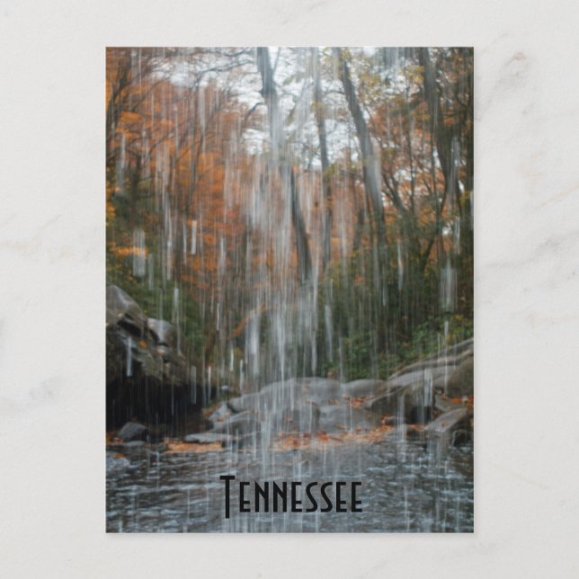 Postal Detrás de la cascada Tennessee (Anverso)