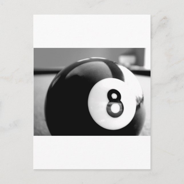Postal Detrás del 8-Ball, 8 Ball (Anverso)