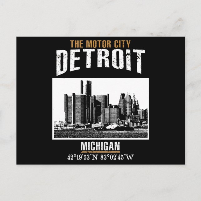 Postal Detroit (Anverso)