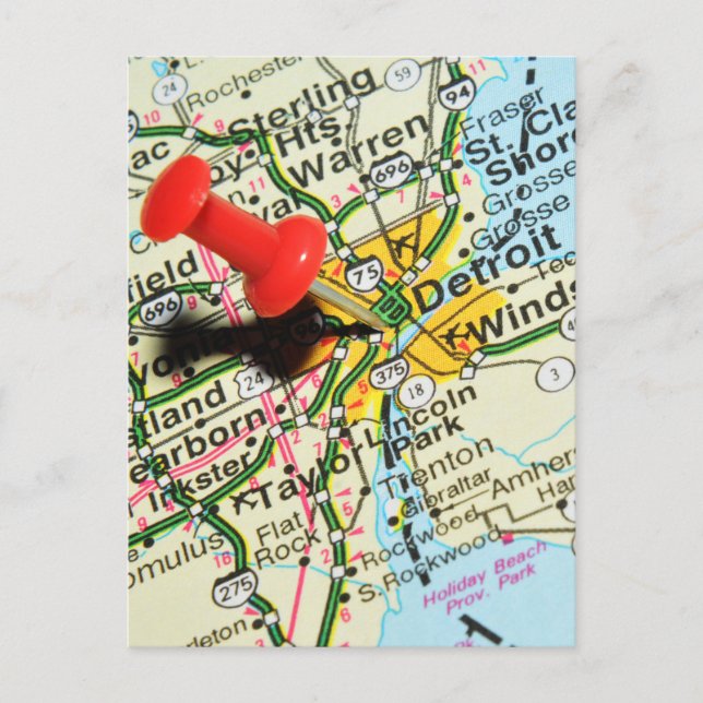 Postal Detroit (Anverso)