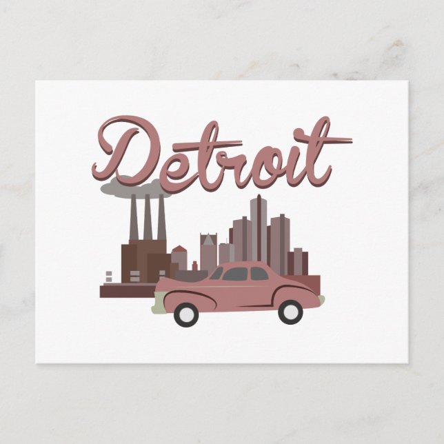 Postal Detroit (Anverso)