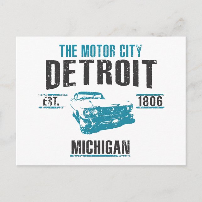 Postal Detroit (Anverso)