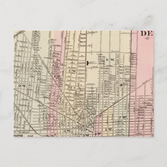 Postal Detroit (Anverso)