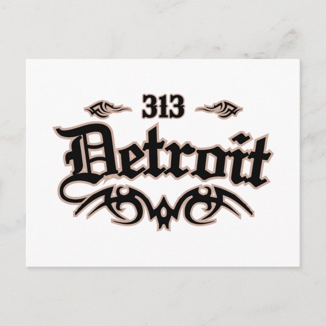 Postal Detroit 313 (Anverso)