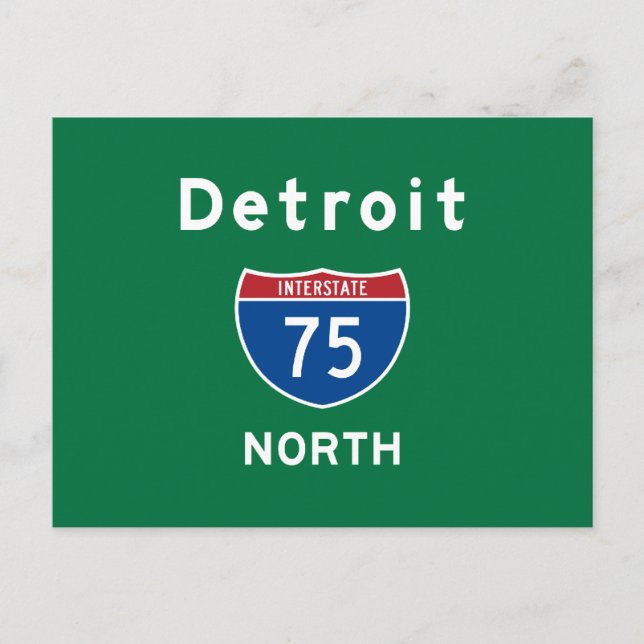 Postal Detroit 75 (Anverso)