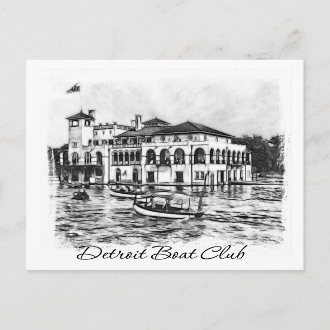 Postal Detroit Boat Club (Anverso)