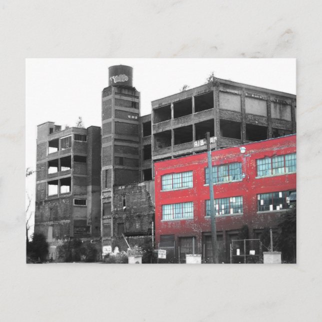 Postal Detroit céntrica (Anverso)