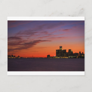 Postal Detroit Cityscape 0552