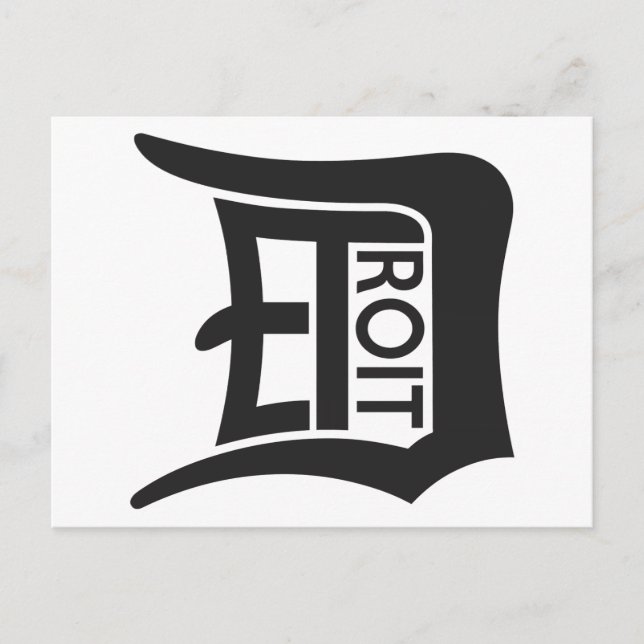 Postal Detroit D (Anverso)