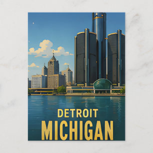 Postal Detroit Estados Unidos Regional Viajes EE. UU. ⛵