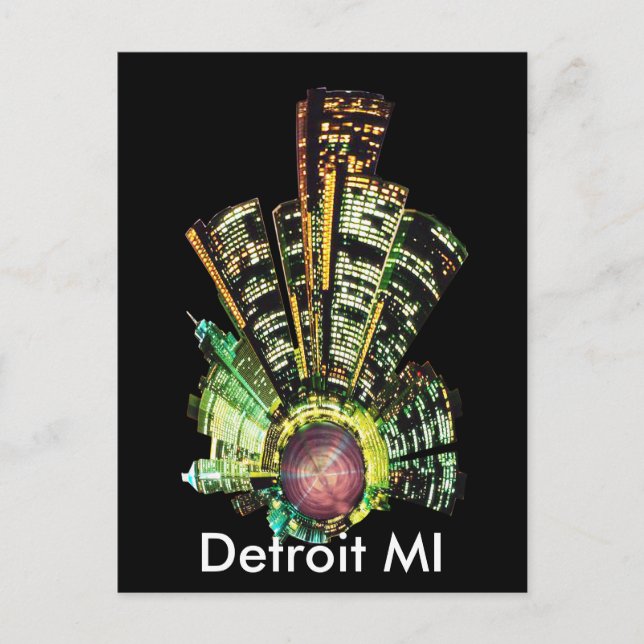 POSTAL DETROIT MINI PLANET (Anverso)