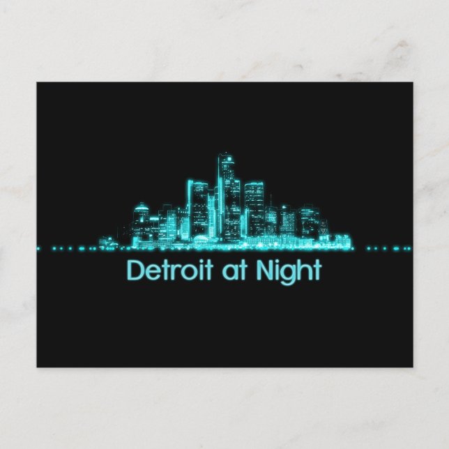 Postal Detroit Skyline (Anverso)