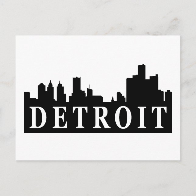 Postal Detroit Skyline (Anverso)