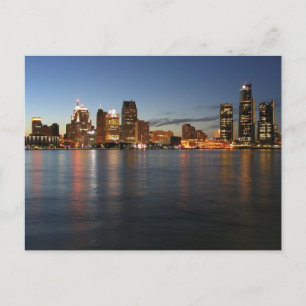 Postal Detroit Skyline