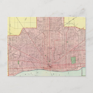 Postal Detroit y sus cercanías
