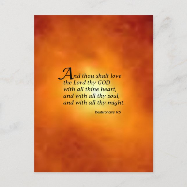 Postal Deuteronomio 6:5 (Anverso)