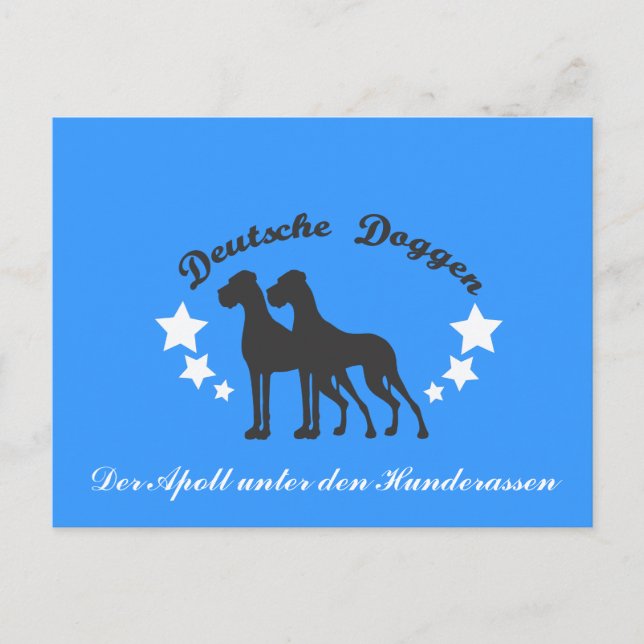 Postal Deutsche Doggen (Anverso)