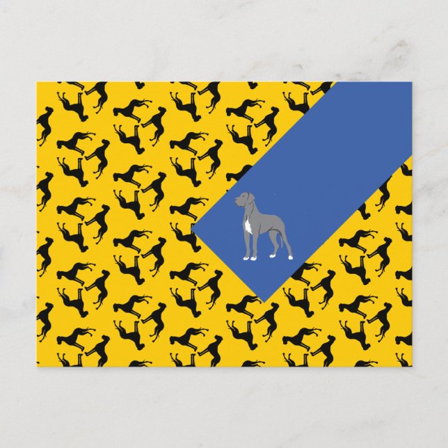 Postal Deutsche Doggen Postekarte (Anverso)