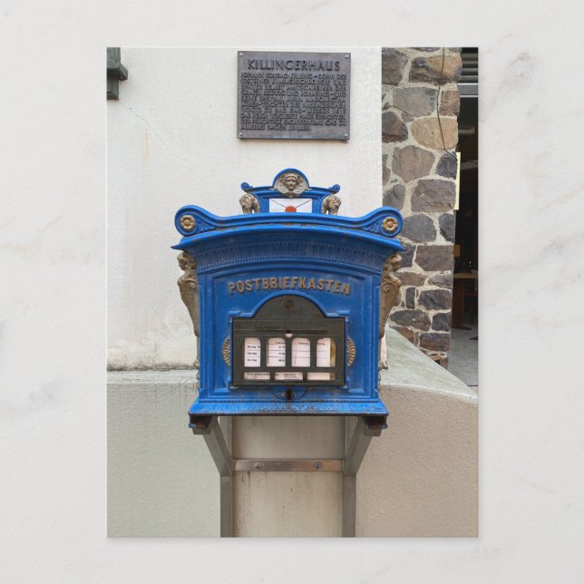 Postal Deutsche Post (German Post) - Azul (Anverso)