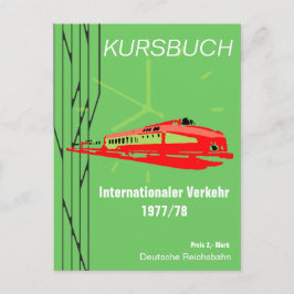 Postal Deutsche Reichsbahn Kursbuchdesign