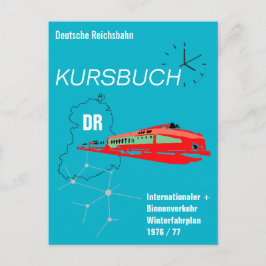 Postal Deutsche Reichsbahn Kursbuchdesign