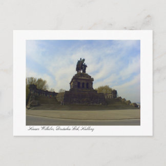 Postal Deutsches Eck, Kaiser Wilhelm, Koblenz, Alemania