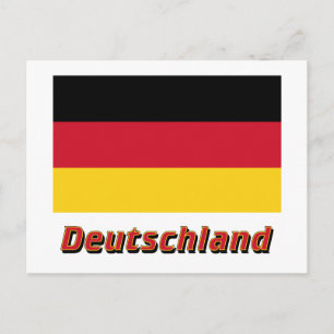 Postal Deutschland Flagge mit Namen