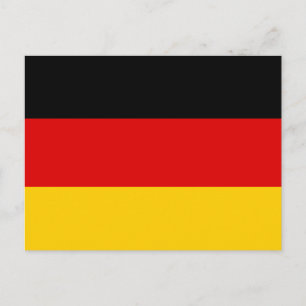 Postal Deutschland Flagge Postkarte
