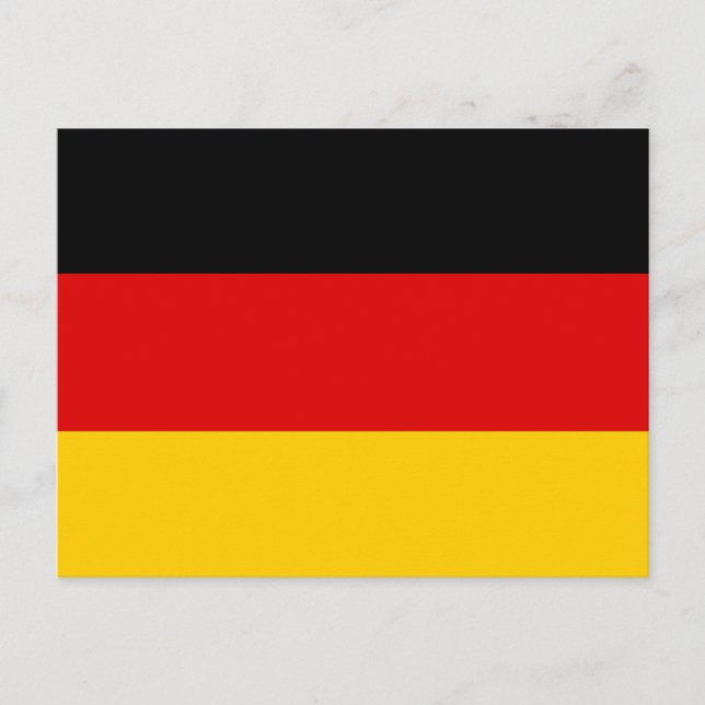 Postal Deutschland Flagge Postkarte (Anverso)