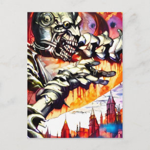 Postal Devastador del Miedo - Arte de Ken Gage