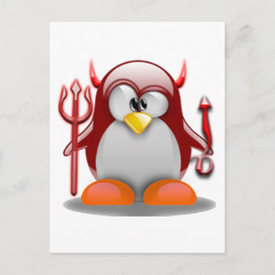 Postal Devil Tux (Linux Tux)