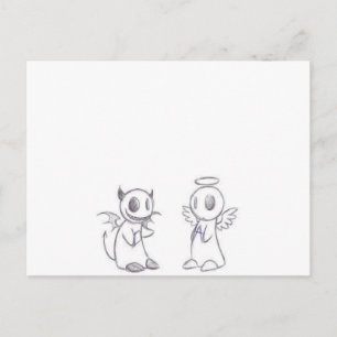 POSTAL DEVIL Y ANGEL