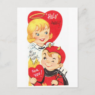 Postal Devil y Angel Valentine de la Vieja 50