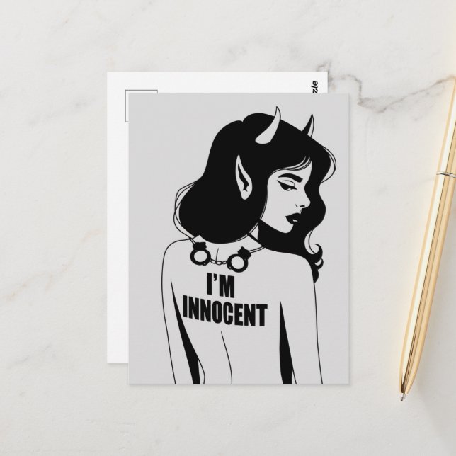 Postal Devilish Innocent Women (Anverso/Reverso In Situ)