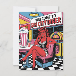 Postal Devilish Woman en el libro de historietas sin City