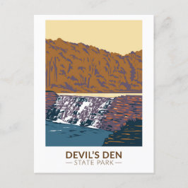 Postal Devils Den State Park Arkansas Vintage