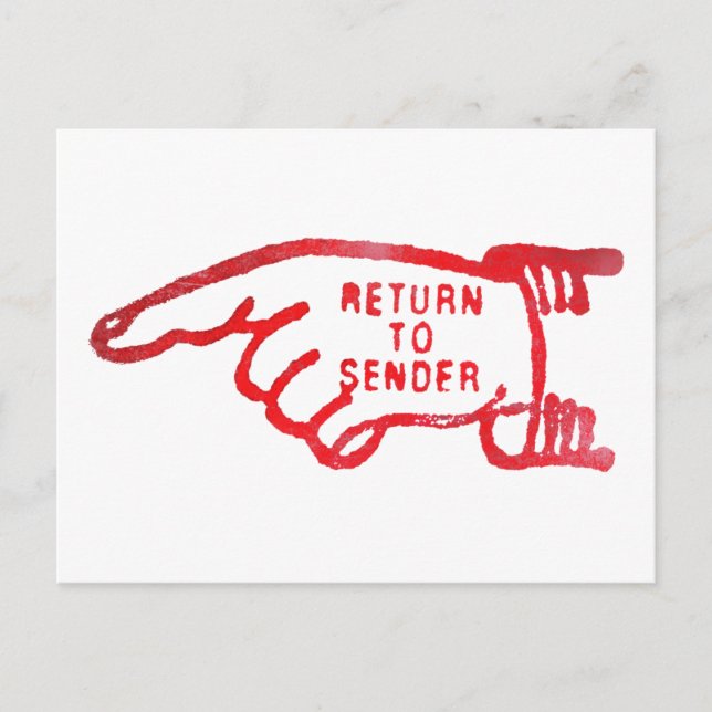 POSTAL DEVOLVER A REMITENTE (Anverso)