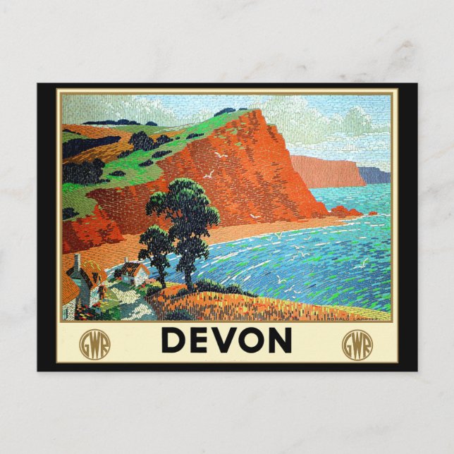 Postal Devon England (Anverso)