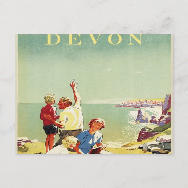 Postal Devon Vintage Travel (Anverso)